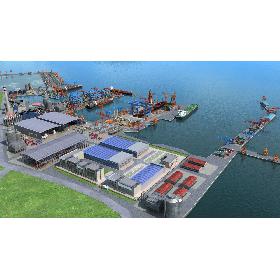 Shipyard harbor 3D